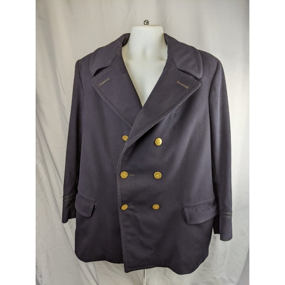 Vintage Nassau County New York Police Dress Uniform Jacket Named Chest 45 SZ XL